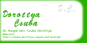 dorottya csuba business card